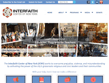 Tablet Screenshot of interfaithcenter.org